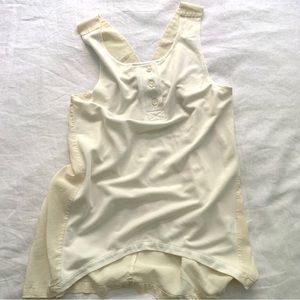 Silk Tank with Buttons